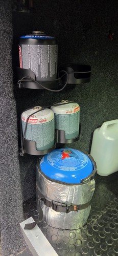 Double camping gas canister - camping,