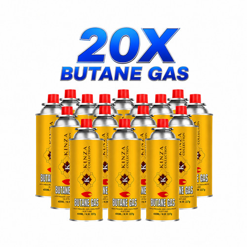 20x butane gas canisters 227g - butane,