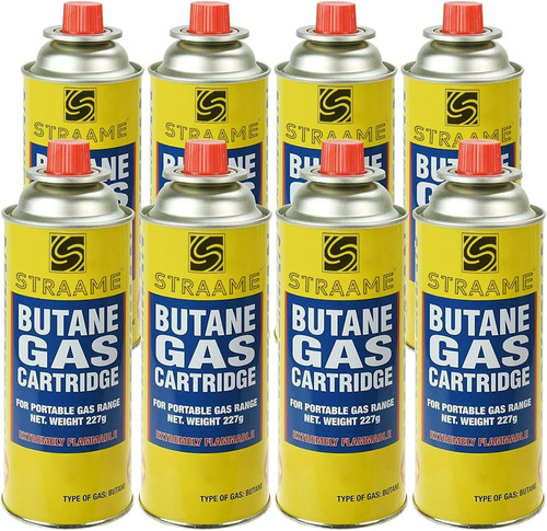 Butane gas cartridges 227g - butane,